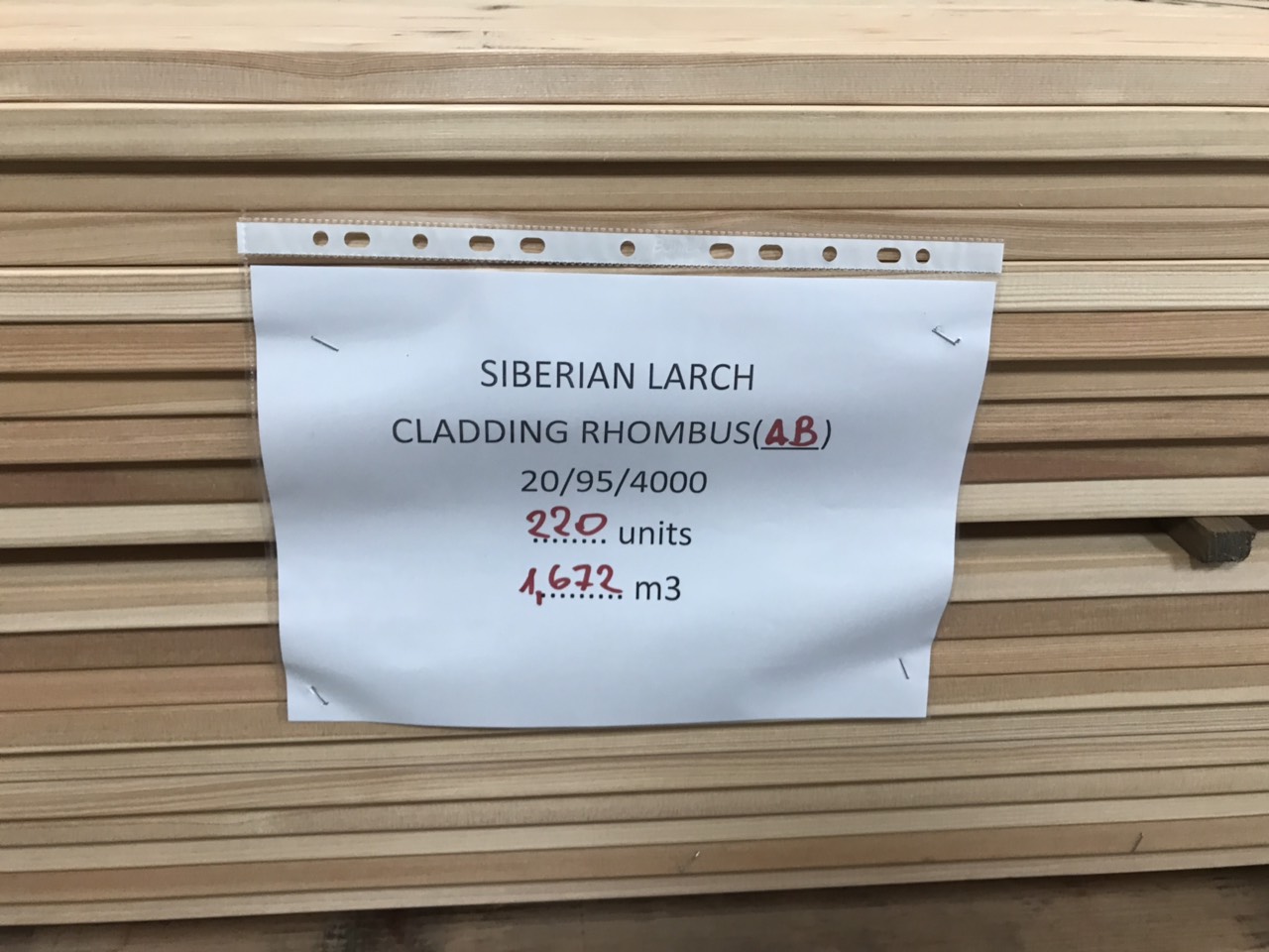 Siberian Larch Cladding